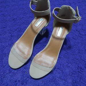 Chunky Heel Nude Sandals